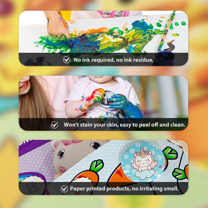 Children's Cartoon Magic StampSticker Toy Set