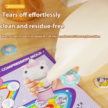 Children's Cartoon Magic StampSticker Toy Set