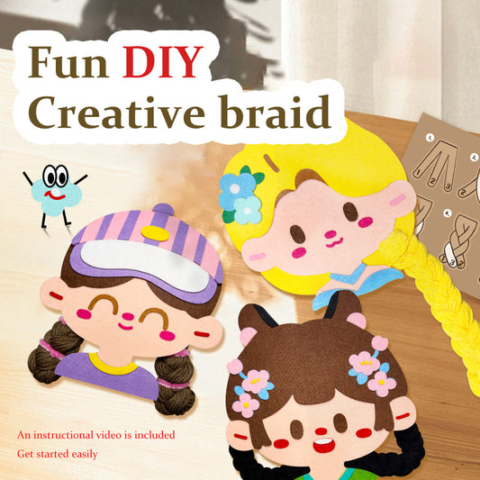 Children's DIY Braiding Toy – Hands-on Craft to Enhance Creativity and Fine Motor Skills