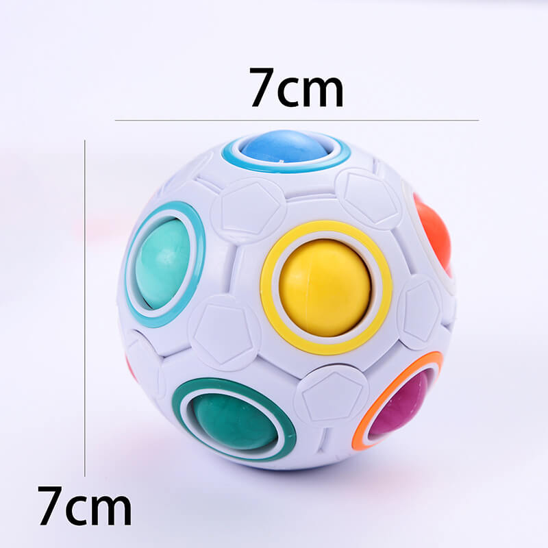 Children's Press-and-Play Rainbow Cube Ball