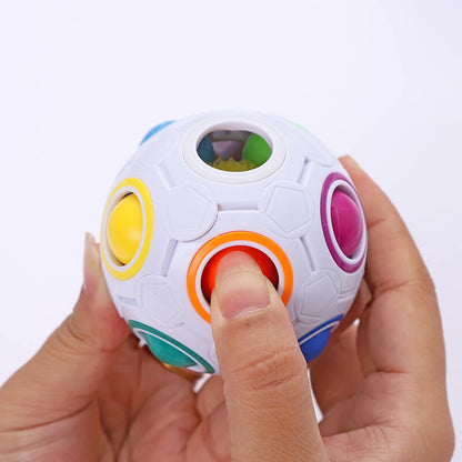 Children's Press-and-Play Rainbow Cube Ball