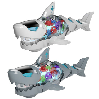 Electric Gear Simulated Shark with Lights, Music, and Universal Movement