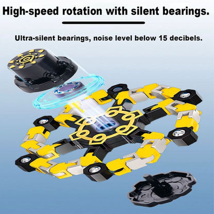 Children's Educational Fidget Spinner – Transformable Mechanical Spinner for Stress Relief and Creative Play