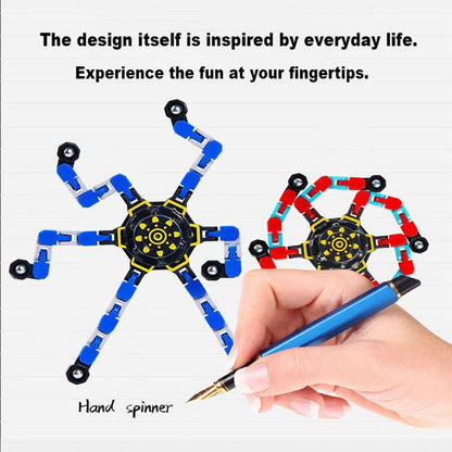 Children's Educational Fidget Spinner – Transformable Mechanical Spinner for Stress Relief and Creative Play