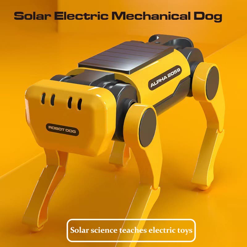 Solar-Powered Robotic Dog Toy for Kids – DIY Educational Assembly Toy