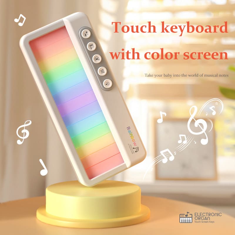Multifunctional Electronic Keyboard Pocket Instrument with Rainbow Lights