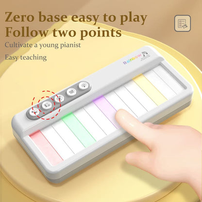 Multifunctional Electronic Keyboard Pocket Instrument with Rainbow Lights