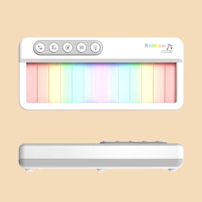 Multifunctional Electronic Keyboard Pocket Instrument with Rainbow Lights