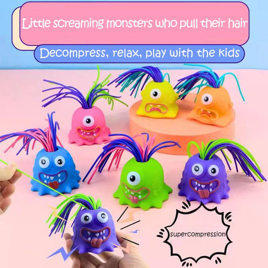 Pulling Hair Will Call The Little Monster Stress-Relief Toy