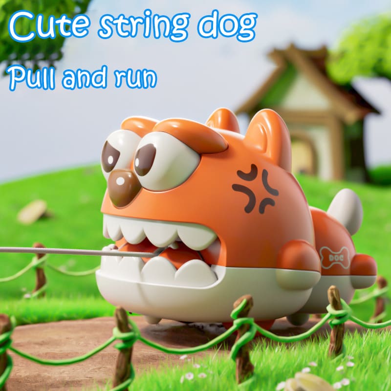 Pull-along Dog with Cute Cart – Fun and Interactive Toy for Parent-Child Play