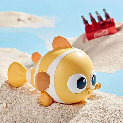 Educational Wind-up Clownfish Toy for Kids, Interactive Wobble Fish for Boys and Girls, Parent-Child Gift