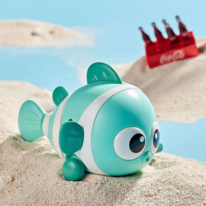 Educational Wind-up Clownfish Toy for Kids, Interactive Wobble Fish for Boys and Girls, Parent-Child Gift