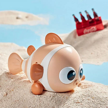 Educational Wind-up Clownfish Toy for Kids, Interactive Wobble Fish for Boys and Girls, Parent-Child Gift