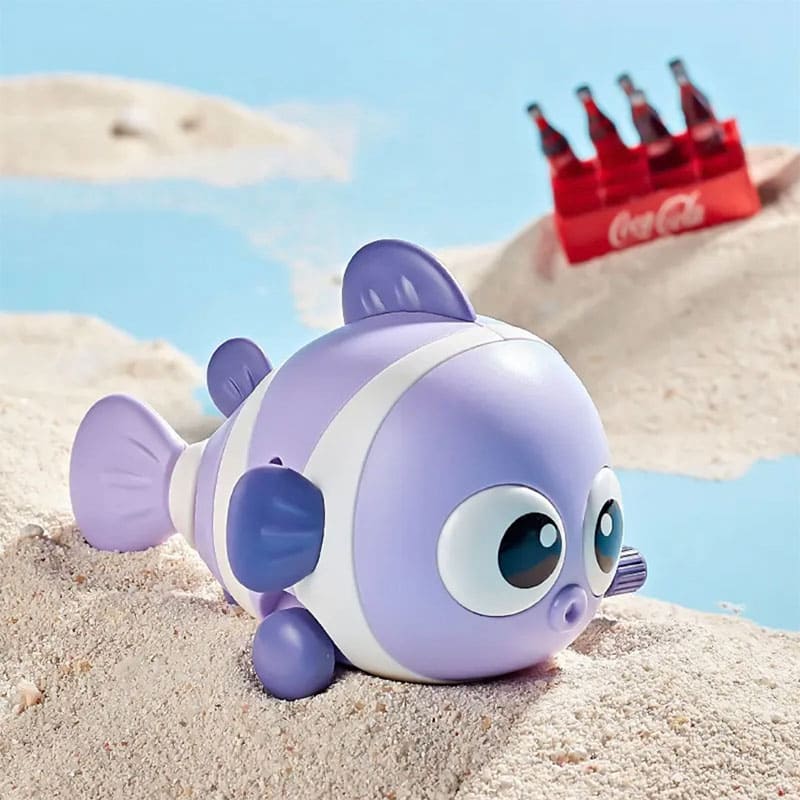 Educational Wind-up Clownfish Toy for Kids, Interactive Wobble Fish for Boys and Girls, Parent-Child Gift