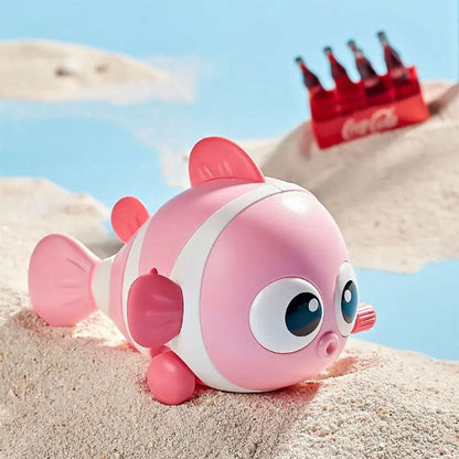 Educational Wind-up Clownfish Toy for Kids, Interactive Wobble Fish for Boys and Girls, Parent-Child Gift