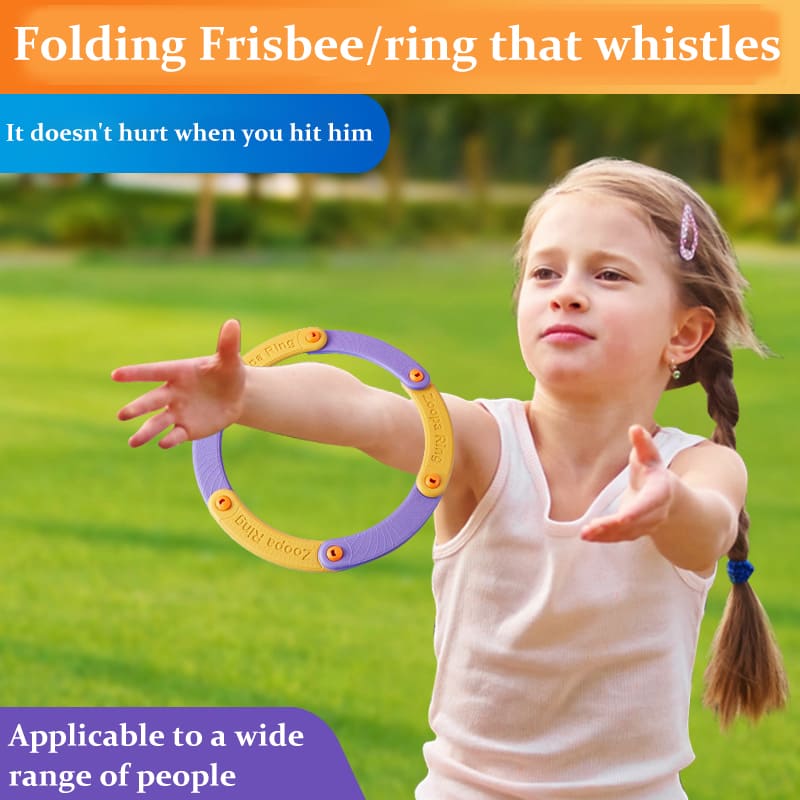 Children's Creative Sound Whistle, Soft and Foldable, Portable Frisbee