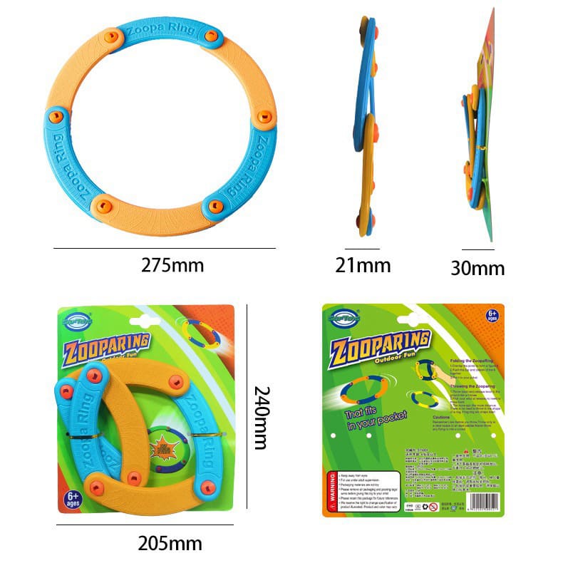 Children's Creative Sound Whistle, Soft and Foldable, Portable Frisbee