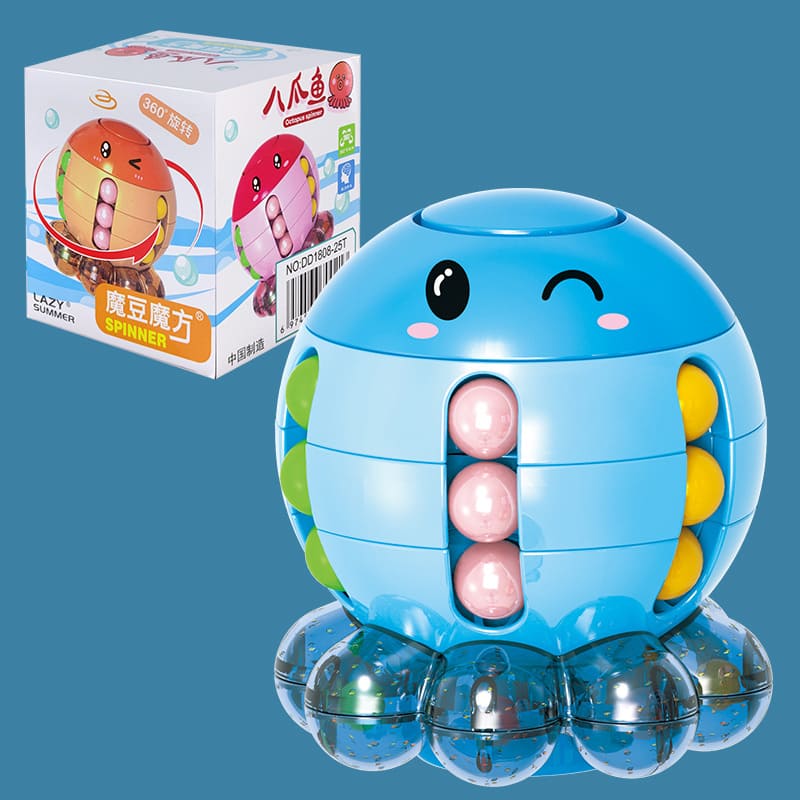 Octopus Stress Relief Toy Magic Bean Cube Educational Puzzle Toy for Children