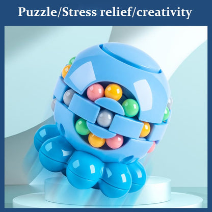 Octopus Stress Relief Toy Magic Bean Cube Educational Puzzle Toy for Children