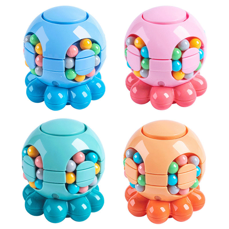 Octopus Stress Relief Toy Magic Bean Cube Educational Puzzle Toy for Children