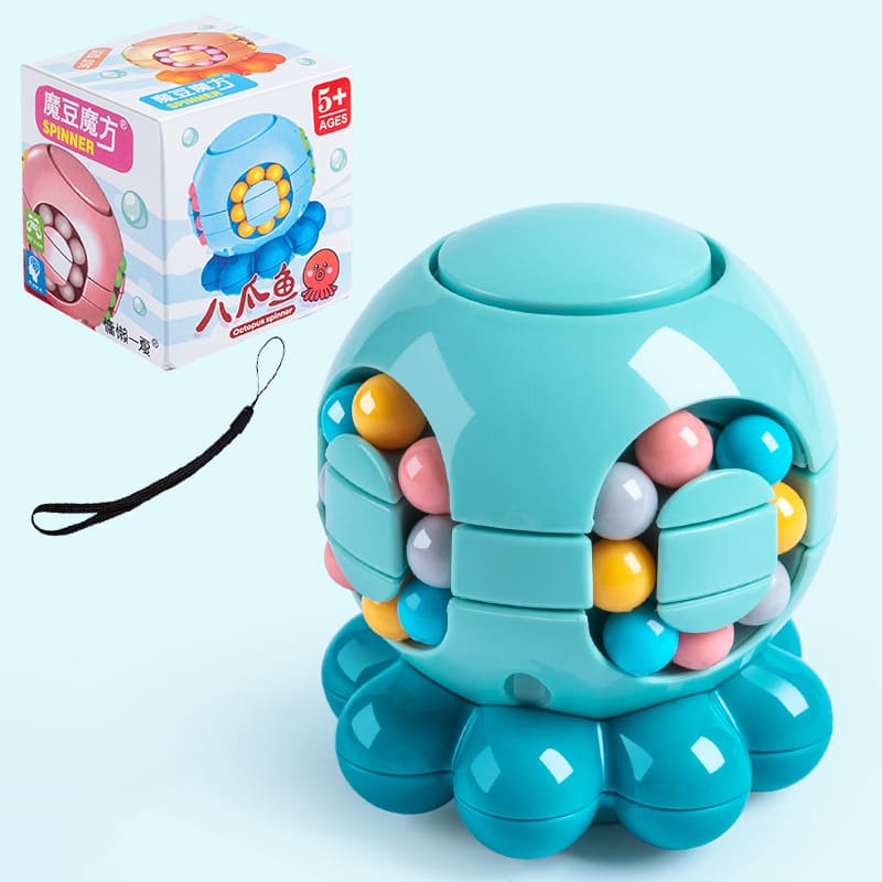 Octopus Stress Relief Toy Magic Bean Cube Educational Puzzle Toy for Children