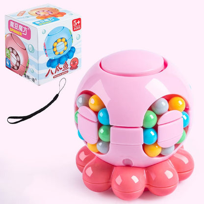 Octopus Stress Relief Toy Magic Bean Cube Educational Puzzle Toy for Children