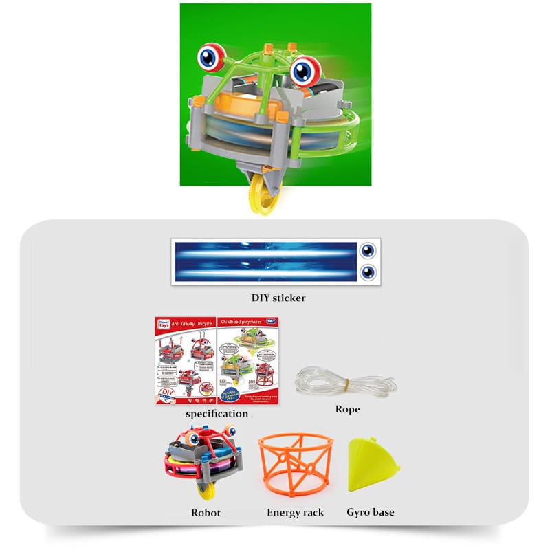 Children's High-Tech Self-Balancing Gyroscope Unicycle with Tumbler Design