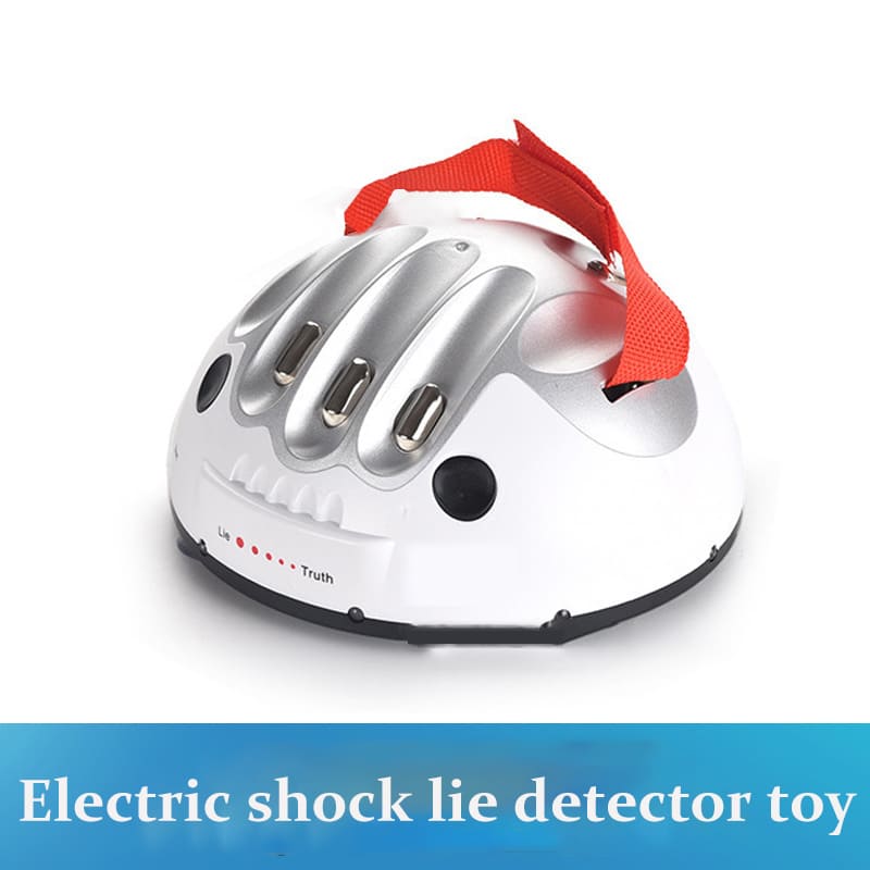 Desktop Stress Relief Mini Electric Shock Lie Detector Party Prank Finger Device