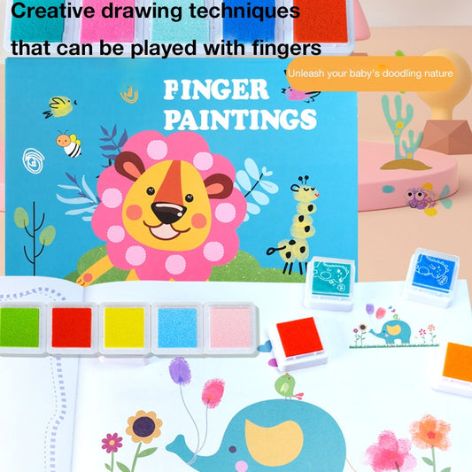 Children's Finger Painting Doodle Coloring Book
