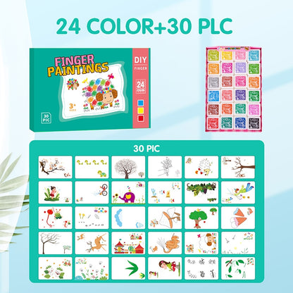 Children's Finger Painting Doodle Coloring Book