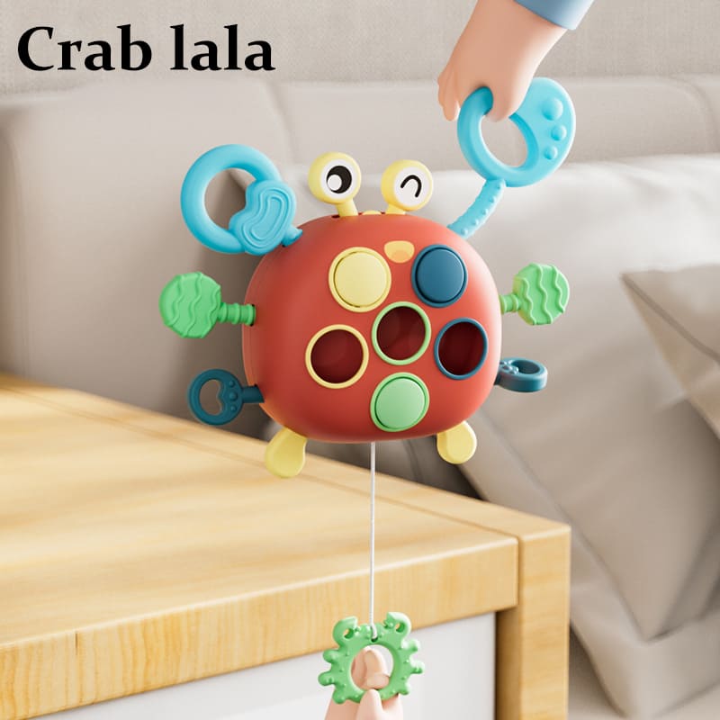 Baby Educational Finger Exercise Crab Pull Toy