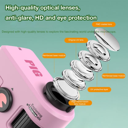 Children's Portable Mini Microscope, Science Experiment Educational Toy