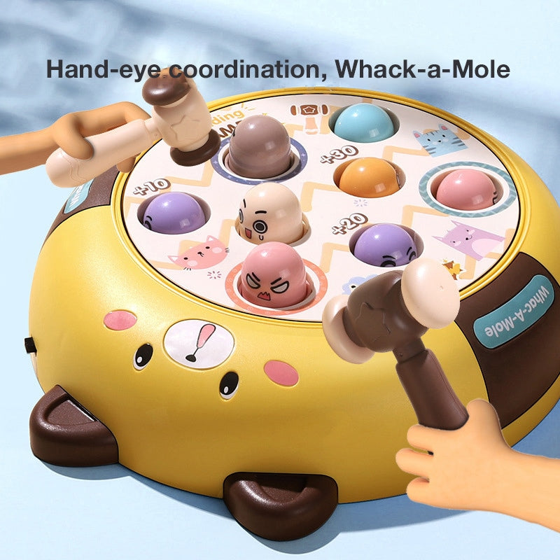 Whack-a-Mole Toy, Early Education IQ Training, Desktop Hammering Toy for Kids