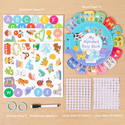 Children's Early Education Flashcards, Alphabet Recognition Quiet Book