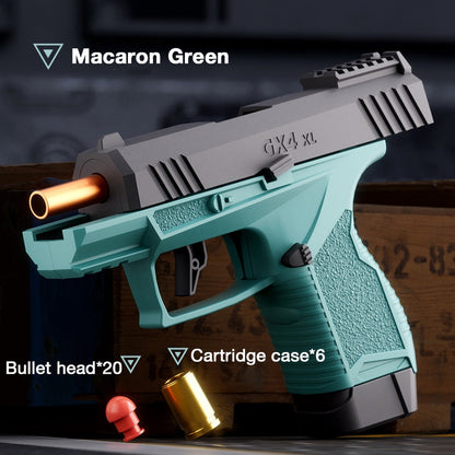 Compact Burst Fire Ejecting Toy Gun, Macaron-Style Soft Dart Blaster for Kids