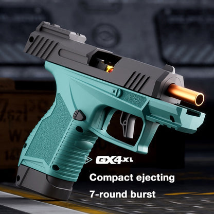 Compact Burst Fire Ejecting Toy Gun, Macaron-Style Soft Dart Blaster for Kids