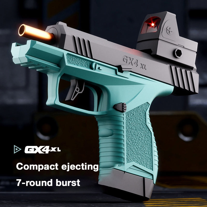 Compact Burst Fire Ejecting Toy Gun, Macaron-Style Soft Dart Blaster for Kids