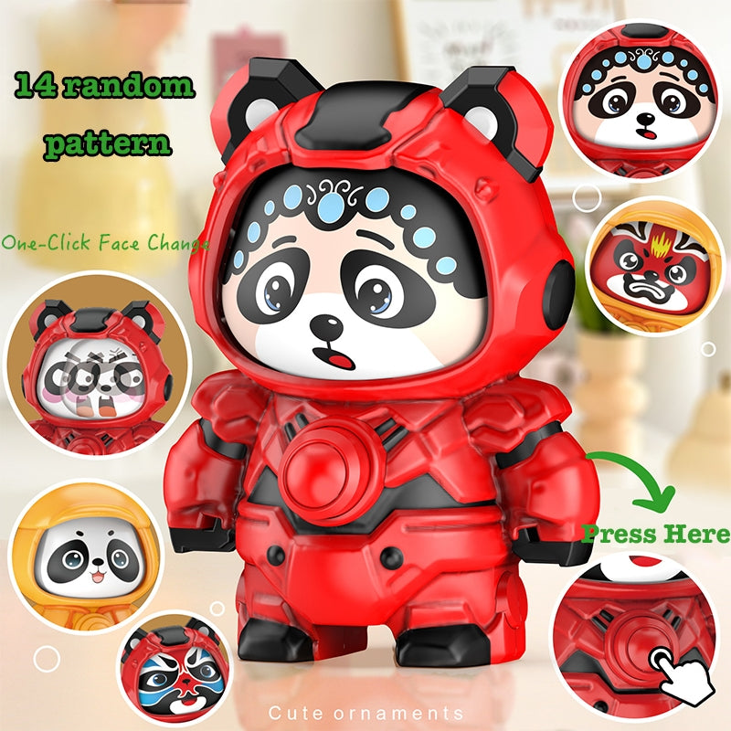Face-Changing Panda Doll Toy - Unique Transforming Figurine Series