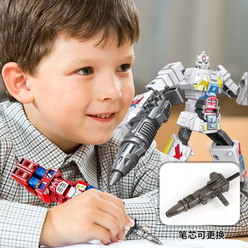 Transforming Ballpoint Pen, 2-in-1 Toy and Stationery for Kids, Write and Transform
