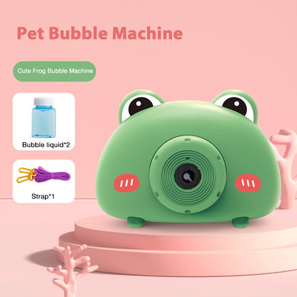 New Model Fully Automatic Kids Cartoon Bubble Camera Toy