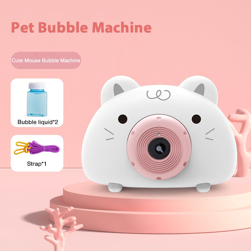 New Model Fully Automatic Kids Cartoon Bubble Camera Toy