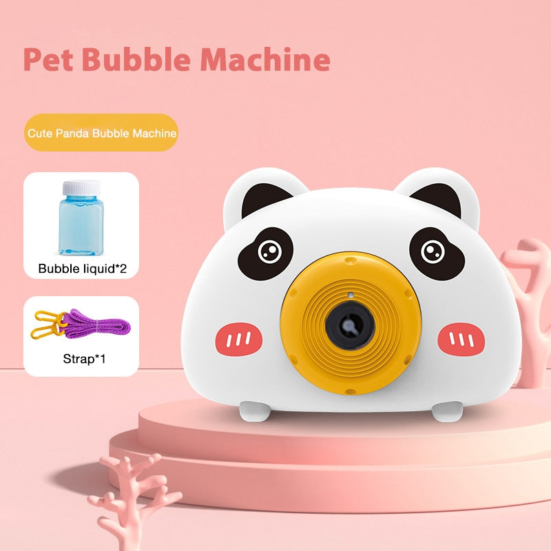 New Model Fully Automatic Kids Cartoon Bubble Camera Toy