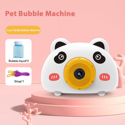 New Model Fully Automatic Kids Cartoon Bubble Camera Toy