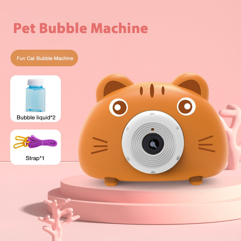 New Model Fully Automatic Kids Cartoon Bubble Camera Toy