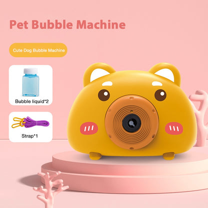 New Model Fully Automatic Kids Cartoon Bubble Camera Toy