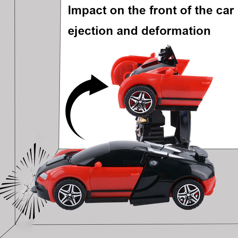 One-Touch Transforming Robot Car – Crash & Auto Deformation Toy