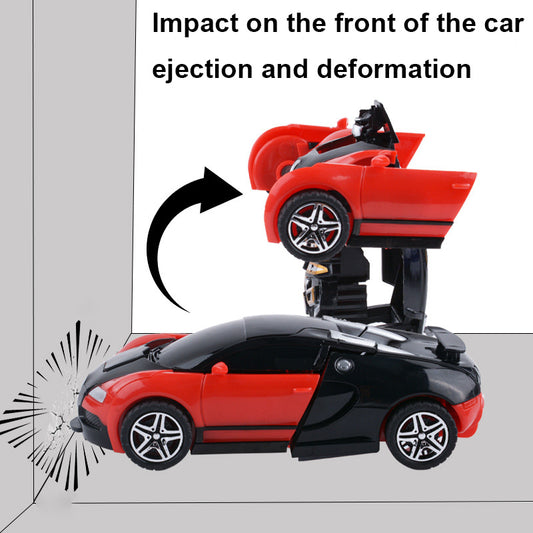 One-Touch Transforming Robot Car – Crash & Auto Deformation Toy