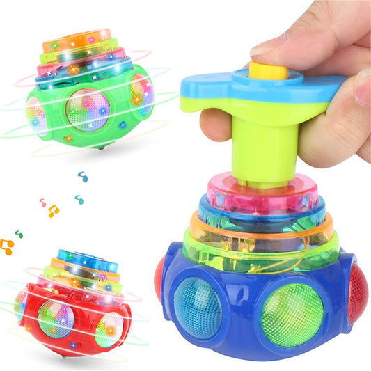 Music Gyro Kids Toy，With Colorful Light For Children