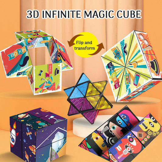 Solid Geometry 3D Infinite Magic Cube Children's Educational Toys