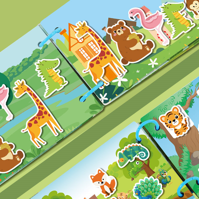 Montessori Busy Book for Toddlers – Sticker Learning Toy